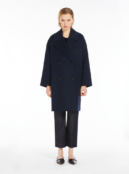 MaxMara高仿女装 |MaxMara A货服装  2024年新款 双排扣绵羊毛大衣