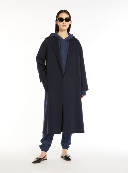 MaxMara高仿女装 |MaxMara A货服装  2024年新款 绵羊毛浴袍式大衣