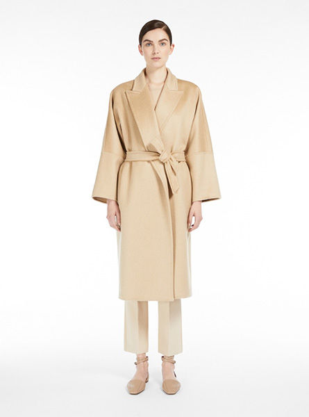 MaxMara高仿女装 |MaxMara A货服装  2024年新款 浴袍式羊绒大衣