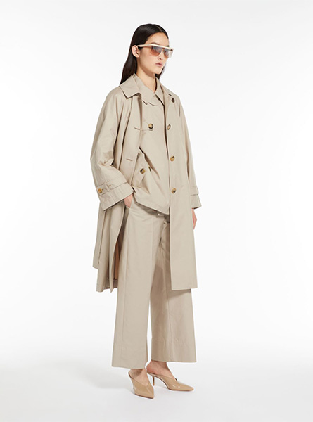 MaxMara高仿女装 |MaxMara A货服装  2024年新款 双排扣短款风衣