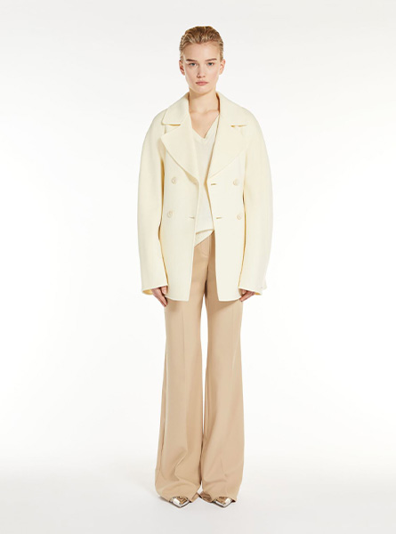 MaxMara高仿女装 |MaxMara A货服装  2024年新款 羊毛混纺短款大衣