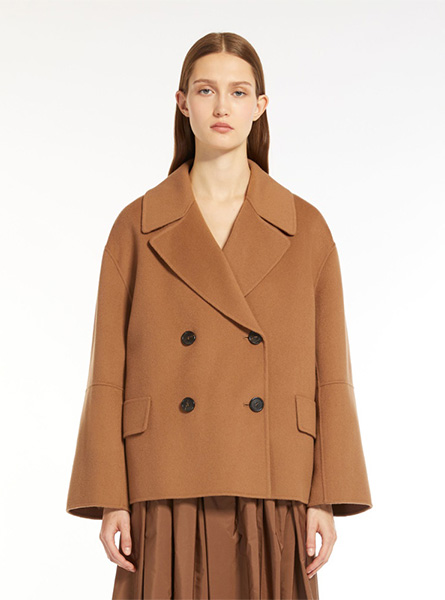 MaxMara高仿女装 |MaxMara A货服装  2024年新款 双排扣羊毛夹克外套