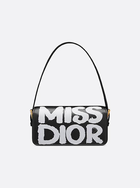 高仿迪奥包包 | A货Dior女包 2024年新款迪奥 黑色Miss Dior 翻盖手袋